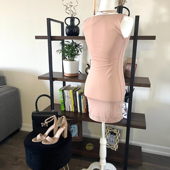 Champagne Sequin Mini Cocktail Dress NWT - Picture 3 of 8